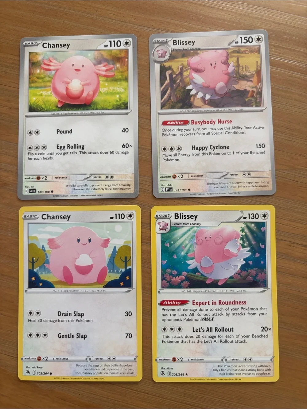 Chansey & Blissey Evolution Lot | Fusion Strike + Scarlet & Violet | ✨5/$25✨